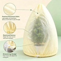 Protection contre le gel réglable 1m x 1,6m pour légumes de jardin, arbustes et jeunes arbres avec fermeture à cordon