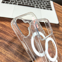 Funda Magnética Transparente para iPhone 18 Pro 17, Funda Protectora de TPU a Prueba de Golpes para iPhone 11 12 13 14 15 16 17 18 Pro Max
