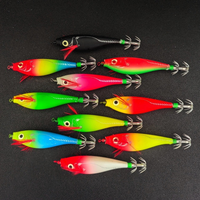 Leurre de pêche au jig pour calamar Egi, style moderne Raylor, grand modèle, 8cm 10cm, en plastique ABS lumineux vert, pour eau salée