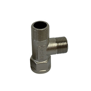Raccord en T pour gaz avec filetages externe et interne, connecteur métallique à 3 voies pour tuyau de gaz naturel, usage domestique - Product Image 4