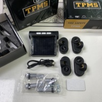 Système de surveillance de la pression des pneus T321 pour voiture, charge solaire, écran LCD numérique HD, alarmes automatiques, capteurs externes sans fil