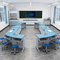 Banc de travail de laboratoire en acier moderne de qualité Bo Jiao pour étudiants, poste de travail de laboratoire