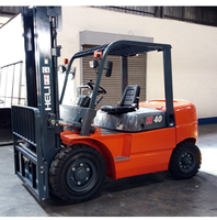 Chariot élévateur contrepoids robuste CPC40 de 4 tonnes pour manutention de matériaux, idéal pour l'entreposage intérieur