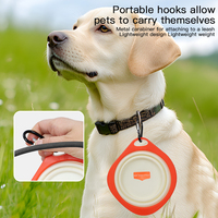 Bol pliable pour chien et chat Bol pliable pour animaux de compagnie Voyage en plein air Portable Bol pliable pour boire de l'eau et nourrir