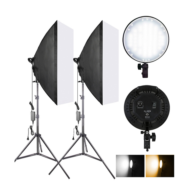 Takenoken LED for Softbox Photo Studio Set Lighting Kit for Portrait Video Recording & Shooting Photo Accessories