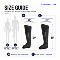 Bottes de compression pour les jambes Y39, approvisionnement en gros, conception à 5 chambres, CE ROHS FCC, 3 programmes de massage, masseur complet pour les jambes