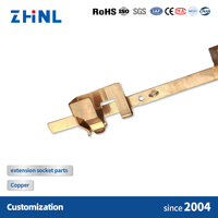 Accessoires pour prises électriques et contacts électriques, matériaux de contact, rallonge électrique, pièces en laiton estampées pour prise