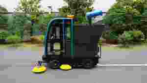 Mesin Penyapu Industri Tertutup Sepenuhnya, Peralatan Pembersih Pengumpul Debu Listrik, Sikat Samping untuk Lantai Beton, Epoxy, dan Terrazzo - Product Image 4