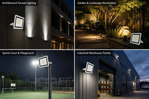 ไฟสปอร์ตไลท์ LED 220-240V AC 200W 18000 ลูเมน IP66 สำหรับภายนอกอาคาร พร้อมสายเคเบิลยาว 100 ซม. <span class=keywords><strong>สาย</strong></span>ไฟ AC แบบยุโรป - Product Image 6