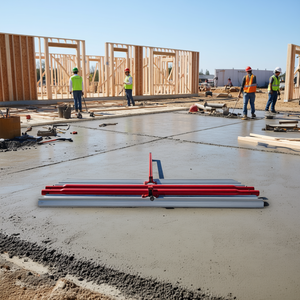 Espátula para Concreto DB Bull Float, 48'' x 8'', Aleación de Magnesio y Aluminio, Roja, con 4 Asas, Modelo D0100HABUPY - Product Image 2