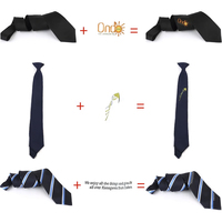 Cravate tissée sur mesure pour hommes 100% soie jaune royal blanc rouge bleu rayé classique collège cravate design animal fait à la main vente en gros