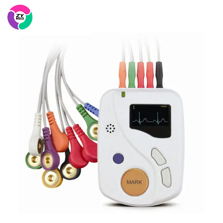 Для TLC6000 24h динамический ECG Холтер 12-канальный многоразовый собачий Холтер ECG анализатор
