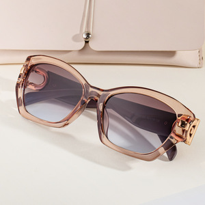 Lunettes de soleil œil de chat Fy-99262 pour femmes, monture noire, verres PC, protection UV400, style mode extérieur - Product Image 3