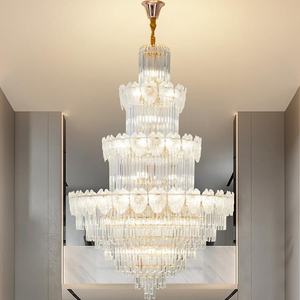 现代豪华室内客厅吊灯可调高度复式别墅楼梯和购物中心天花板照明 - Product Image 4