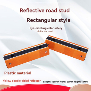 Delineador DE SEGURIDAD reflectante de ojos de gato de fabricante directo de fábrica amarillo y blanco para uso en carretera - Product Image 4