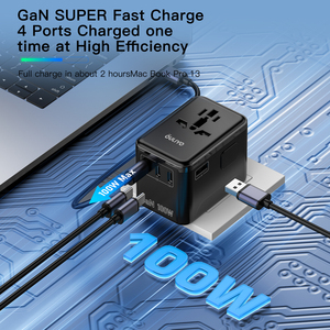 HL-A02-PD100W du lịch Adaptor trên toàn thế giới quốc tế phổ Travel Adapter phổ điện tiện ích biểu tượng tùy chỉnh - Product Image 3