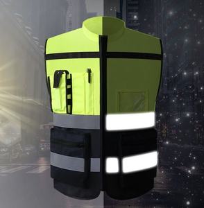 उच्च दृश्यता चिंतनशील सुरक्षा बनियान समायोज्य सुरक्षा बनियान समायोज्य सुरक्षा सामग्री - Product Image 4