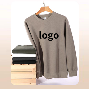 92 Polyester 8 Spandex <b>Mens</b> Long Sleeve Crewneck Pullover Custom Print Soft Basic Casual <b>Sweatshirt</b> - Product Image 3