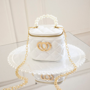 Envío Gratis, Bolso de Mano de Gelatina Color Caramelo de Verano, Bolso con Asa de Perlas, Mini Bolso de PVC Transparente para Niñas y Mujeres - Product Image 3