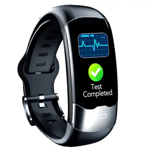 Spovan H02 Pro jam tangan gelang ECG PPG, gelang pintar dengan suhu tubuh