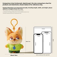 Porte-clés en peluche renard personnalisé sur mesure, directement de l'usine, pendentif de sac dessin animé Nick Wilde, mascotte 31cm-50cm, accessoires unisexes