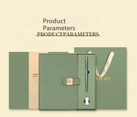 Coffret Cadeau Carnet en Cuir PU Personnalisable 200 Pages – Idéal pour Bureau, Entreprise, Promotion, Réunions Annuelles, Souvenirs, avec Logo