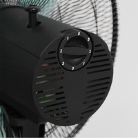Ventilateur sur pied/de table 2-en-1 de 16 pouces, mécanique et électrique, inclinable, oscillant, à hauteur réglable, faible bruit, pour usage domestique et hôtelier