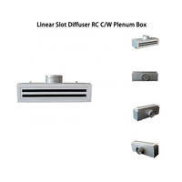 Diffuseur de Grilles d'air pour plafond, dispositif en aluminium à fente linéaire avec boîte soak off