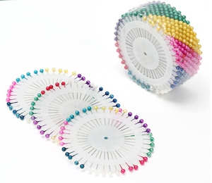 Épingles à coudre colorées de haute qualité, tête perlée - Product Image 1