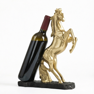 Figurine de cheval en résine de style artificiel, décoration moderne européenne pour la maison, cadeau, artisanat - Product Image 1