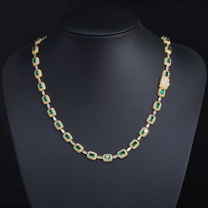 VVS1 Artistic Color Moissanite <b>Chain</b> Hand-Set Precision GRA Certified 18K Gold 925 Silver Custom Made <b>Iced</b> <b>Out</b> Jewelry - Product Image 5