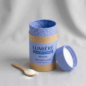 Boîte cylindrique ronde hermétique de qualité alimentaire pour masque facial, poudre, argile, emballage de soins de la peau, logo personnalisé - Product Image 1