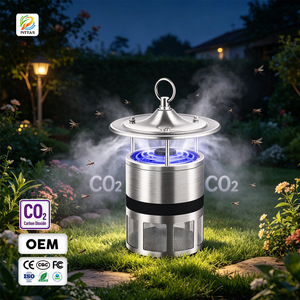 Tueur de moustiques Pittar CO2 en acier inoxydable, utilisation intérieure et extérieure, écologique, lutte antiparasitaire 61+ - Product Image 1