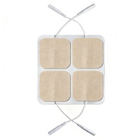 Électrodes carrées réutilisables Konmed KM-805 5x5cm/2*2 pouces pour la rééducation et la physiothérapie à domicile, coussinets TENS pour soulager la douleur