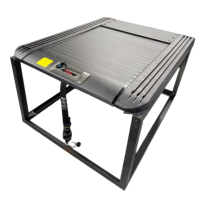Couverture de benne rétractable manuelle en alliage d'aluminium étanche avec verrouillage pour rails à fentes en T, compatible RAM Navara Trucks Ute, sans perçage