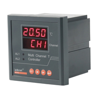 Controlador de Temperatura con Pantalla LED de 2 Dígitos y 8 Canales para Sensor PT100, Modbus-RTU, Acrel ARTM-8, para Gabinete de Distribución de Energía
