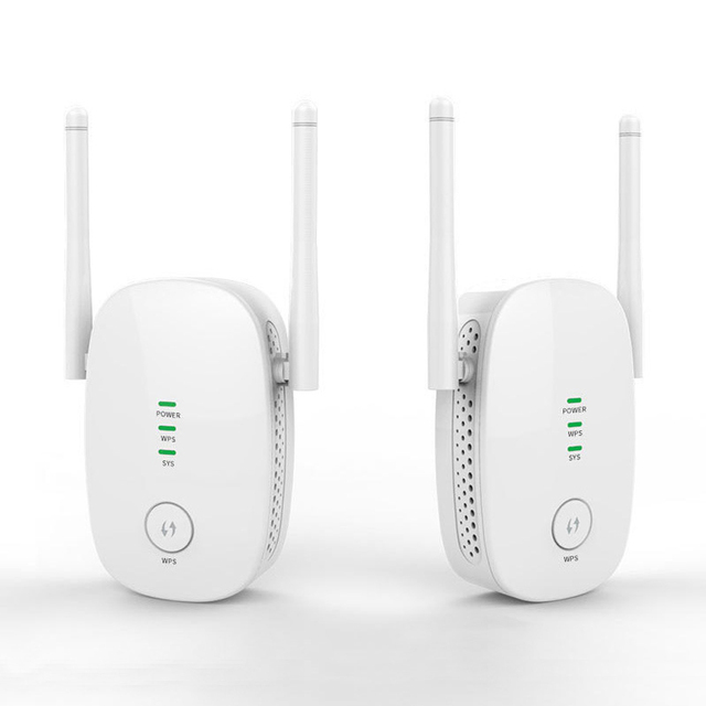 Dual Band 2.4GHz & 5.8GHz Wireless Network Extender 1200mbps Wifi Repeater with Long Range Outdoor Antenna for Home Use