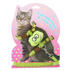 Arnés de algodón de nailon de tejido duradero para mascotas, chaleco a prueba de <span class=keywords><strong>escape</strong></span> para perros pequeños, conjunto de correa de arnés de pecho para gatos con cuello de patrón a cuadros - Product Image 3