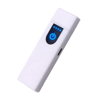 Logo personnalisé Smart Portable Mini Usb Chargement Briquet Tactile Induction USB rechargeable briquet électrique allumeur