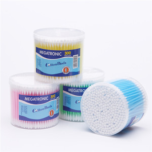A la venta 300 unids/caja bastoncillos de algodón para limpieza de oídos personalizados para herramienta de limpieza - Product Image 1