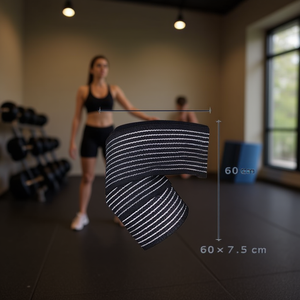 Coudières noires EB20, taille unique, 60*7,5 cm, pour la sécurité en fitness - Product Image 2