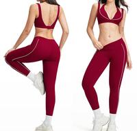 Ensemble de Vêtements de Sport Personnalisables en Gros : Soutien-gorge et Legging 2 Pièces Taille Haute pour Gym, Tennis, Pilates, Golf, Danse, Yoga