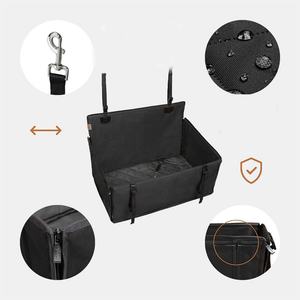 Reforza las 4 correas traseras para estabilizar la alfombrilla para mascotas en el coche, plegable, impermeable y resistente a los arañazos. - Product Image 4