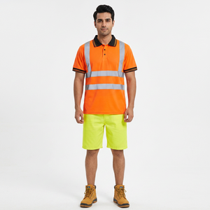 T-shirt de sécurité réfléchissant haute visibilité en gros, T-shirts réfléchissants personnalisables, Polo de sécurité - Product Image 1