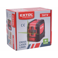 8823306 EXTOL Niveau laser carré à angle droit 90 degrés, auto-nivelant