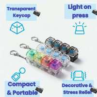 Durable Keychain and Lightweight Keychain for Luminous Keycap Keychain and Keychain Charm Pendant Supply