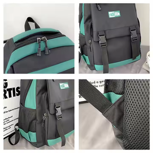 New Fashion Green Blue Grey <b>Backpack</b> Business Casual School Bag for <b>Students</b> Kids Bags Schoolbag - Product Image 3