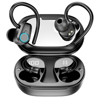 HE-059T Earbuds Nirkabel Bluetooth 5.3 Headphone Original Model Gantung di Telinga Headset Olahraga Peredam Kebisingan Tws Headphone