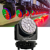 2025 nouveauté Lyres Wash 19x40w yeux d'abeille Led Zoom lumières principales mobiles avec effet d'anneau Led