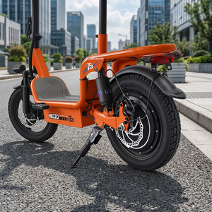 Roue arrière de scooter électrique HEZZO T3 avec moteur en alliage d'aluminium, frein à disque, absorption des chocs - Product Image 3